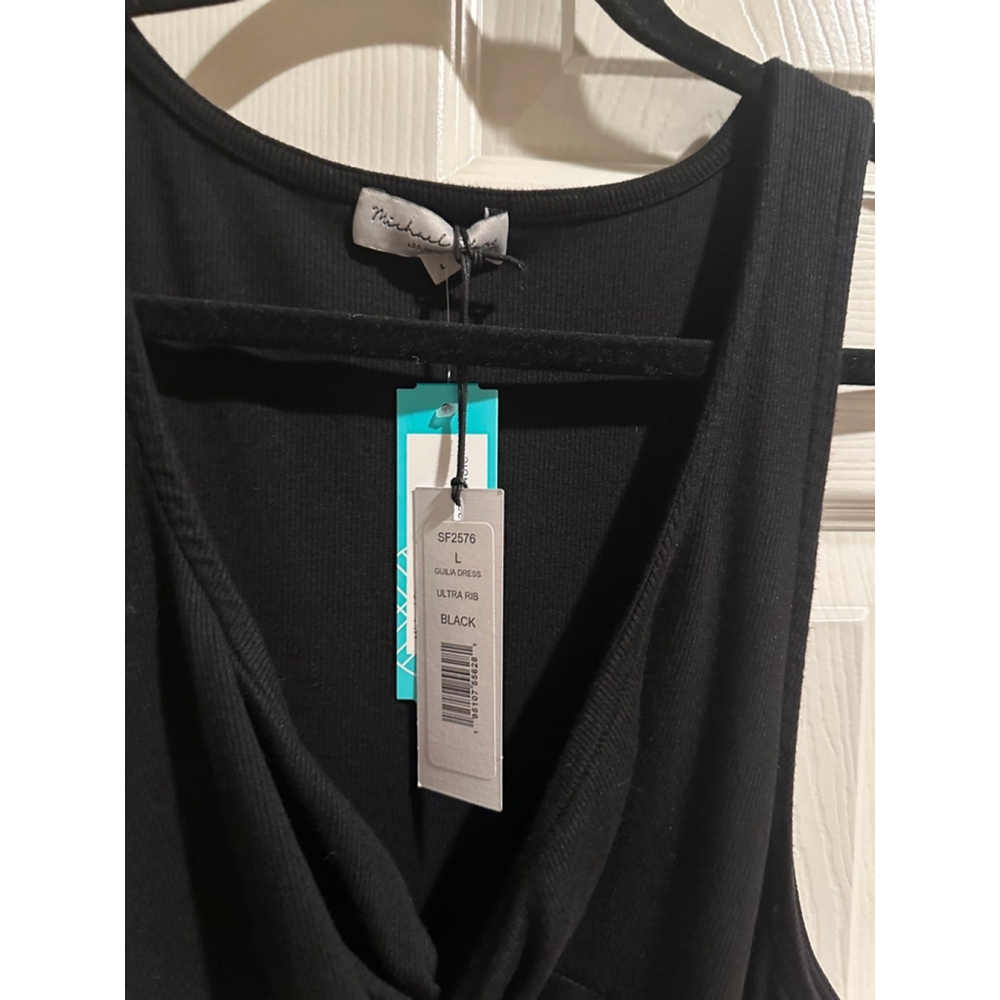 Women's Michael Stars Black Dress Size L - Picture 4 of 4